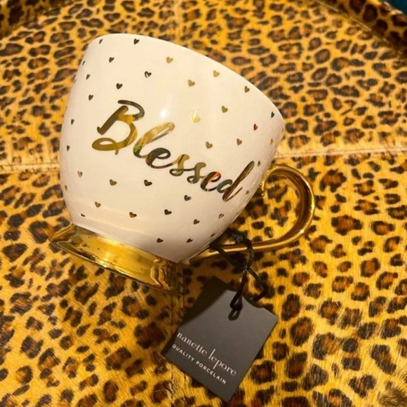 Nanette Lepore Porcelain Mug "Blessed" - Picture 2 of 2